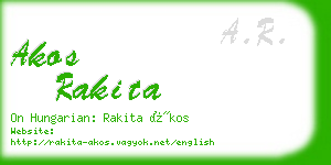 akos rakita business card